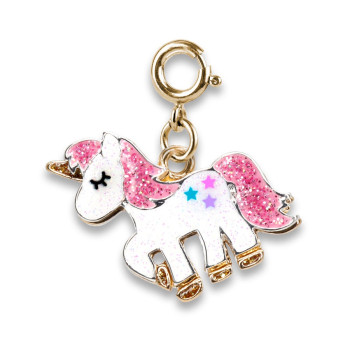 Charm it - Gold Unicorn Smiley Charm