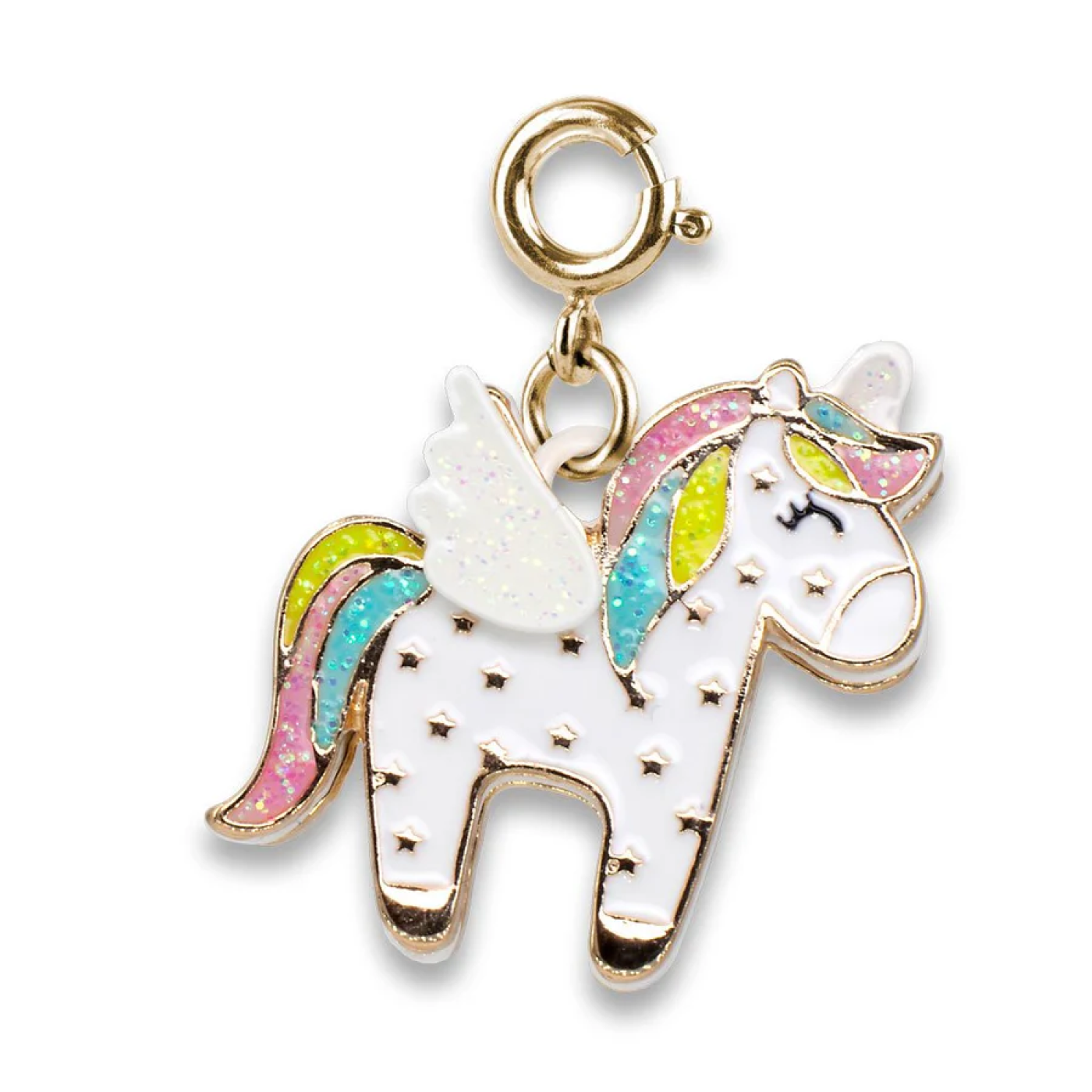 Gold Flying Unicorn Charm - CICC1415 - 794187087861