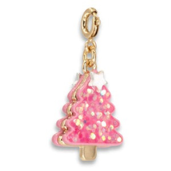 Gold Pink New Year Tree Charm
