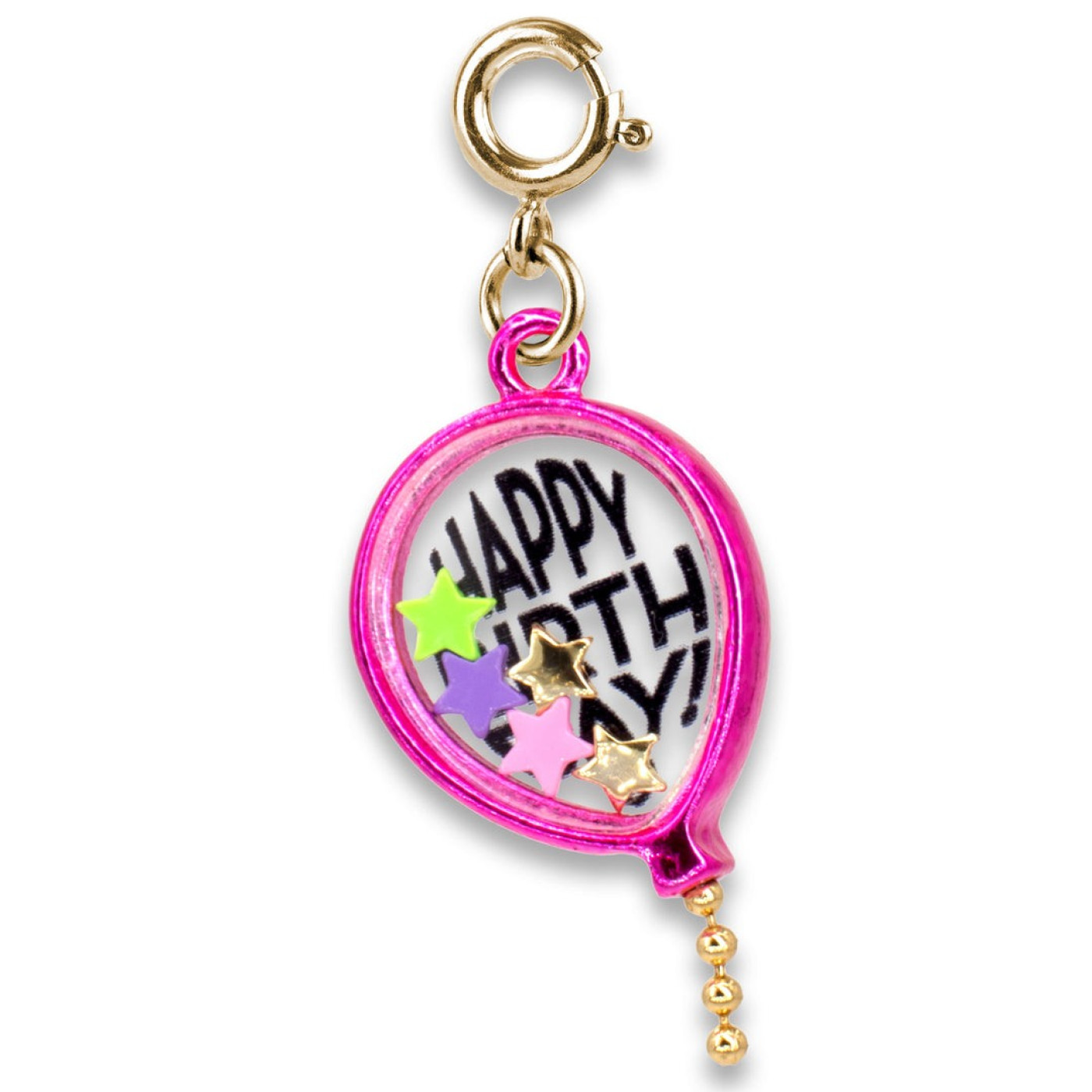 Gold Birthday Balloon Shaker Charm - 794187088448 - 794187088448