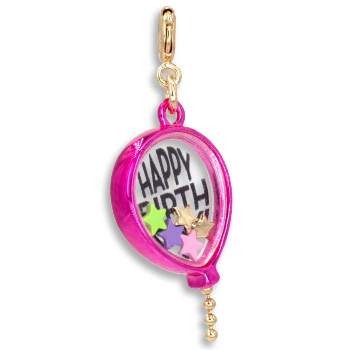 Gold Birthday Balloon Shaker Charm - 794187088448 - 794187088448
