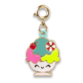 Charm it - Gold Ice Cream Sundae Charm