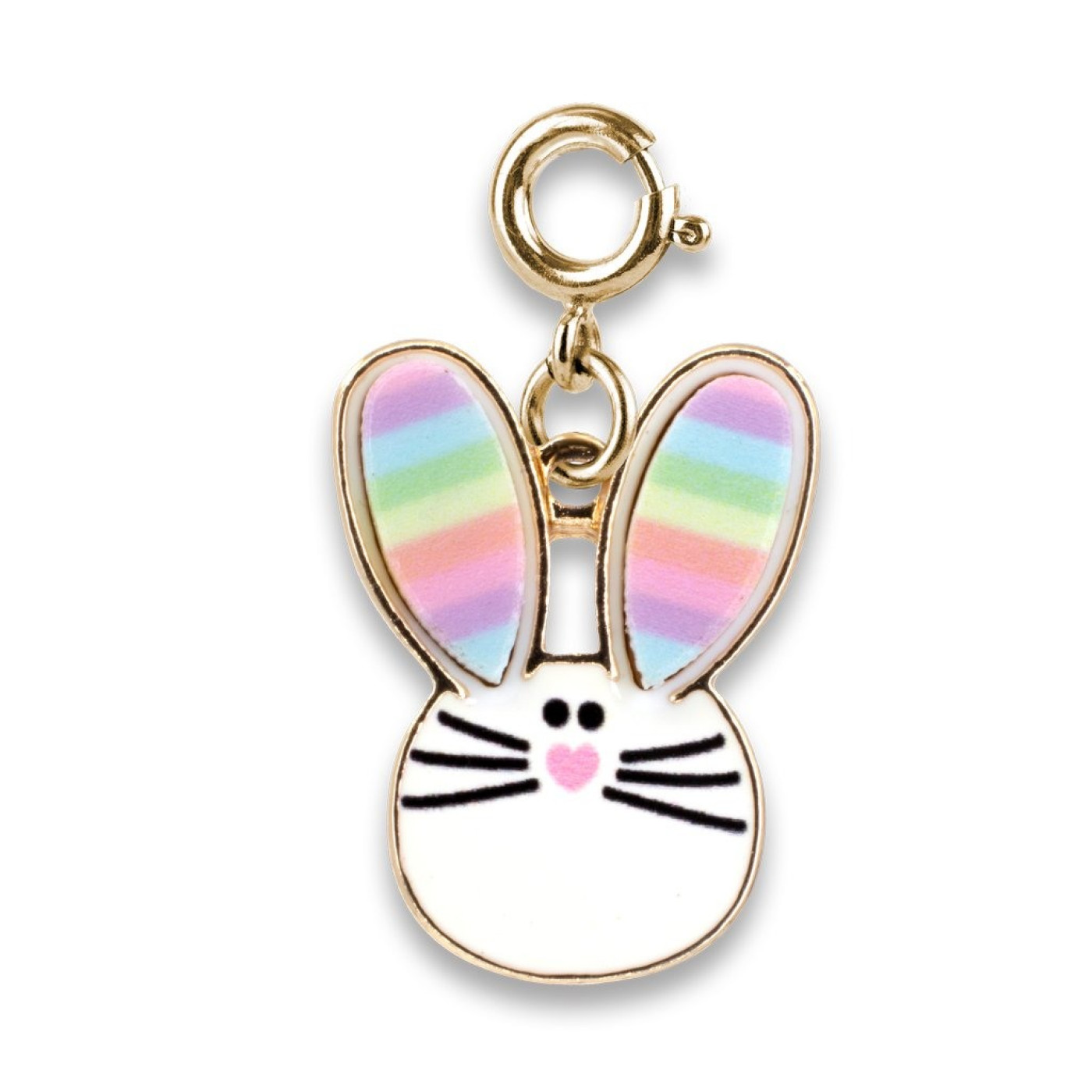 Gold Rainbow Bunny Charm - CICC1448 - 794187090892