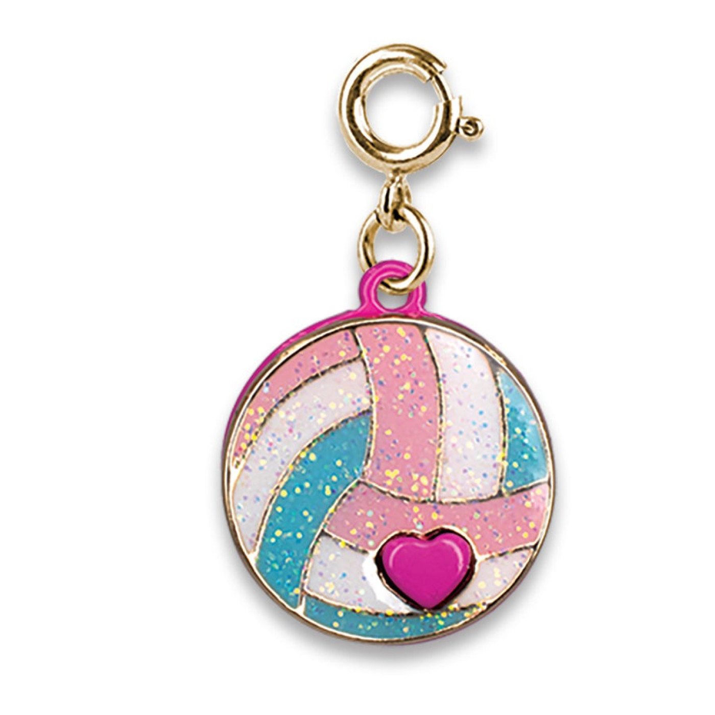 Gold Glitter Volleyball Charm - 794187094586 - 794187094586