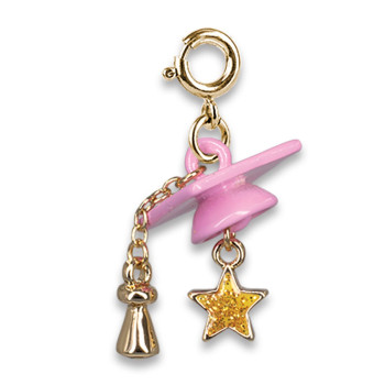 Charm it - Gold Graduation Cap Charm