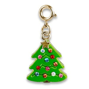 Gold New Year Tree Charm