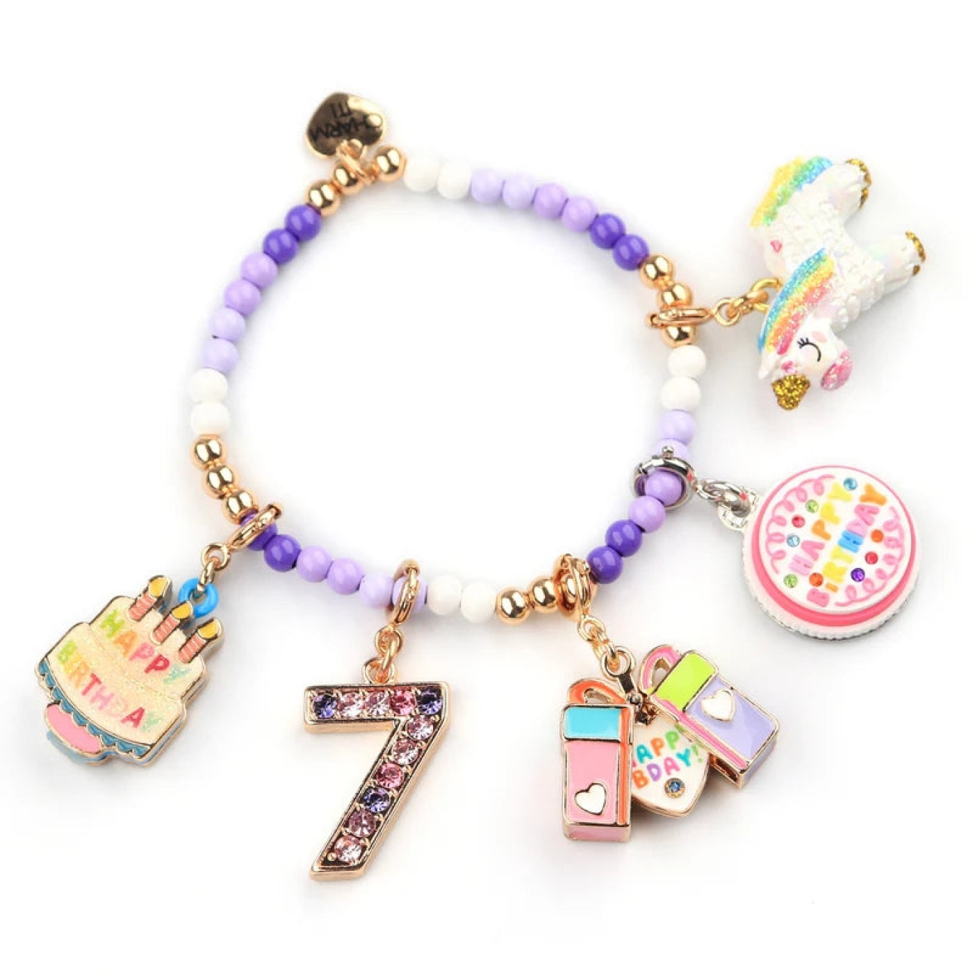 Gold Surprise Inside B-Day Gift Charm