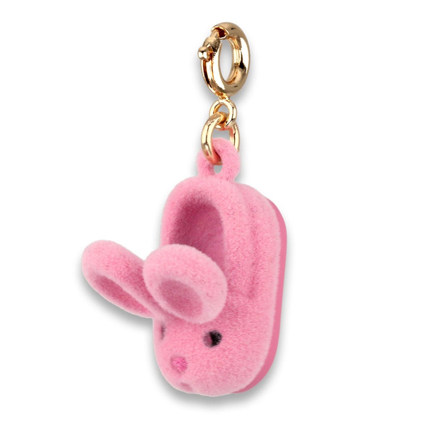 Gold Furry Bunny Slipper Charm - 794187104155 - 794187104155