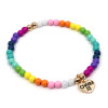 Charm It! Gold Rainbow Stretch Bead Bracelet /Genişleyen Boncuk Bilezik - CIBB105 - 794187085072
