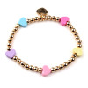 CHARM IT! Gold Multi Heart Stretch Bead Bracelet /Genişleyen Boncuk Bilezik - CIBB123 - 794187099178