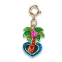Charm it - Gold Glitter Palm Tree Charm