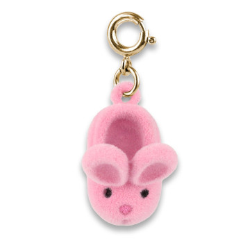 Charm it - Gold Furry Bunny Slipper Charm