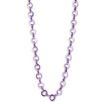 Charm it - Purple Chain Necklace /Zincir Kolye