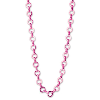 Charm it -  Pink Chain Necklace /Zincir Kolye