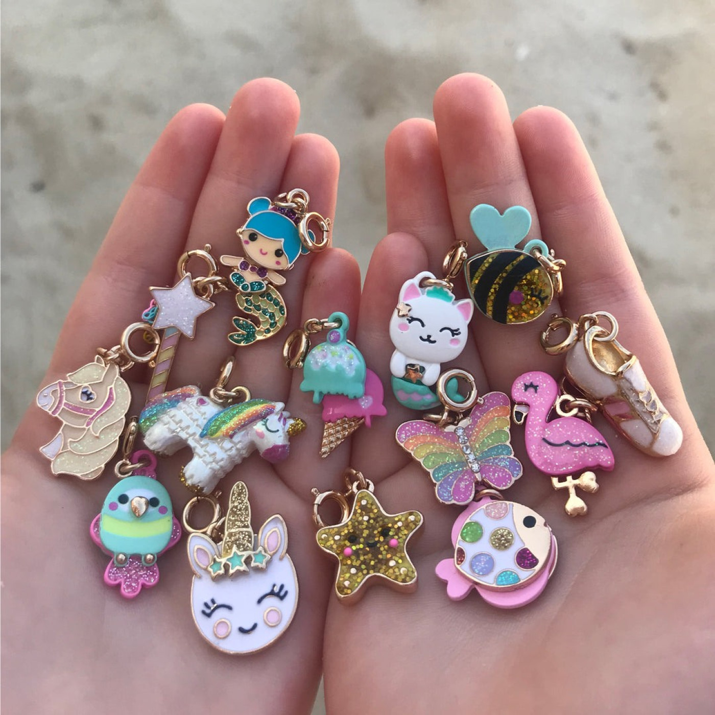 Gold Glitter Horse Charm - 794187081678 - 794187081678