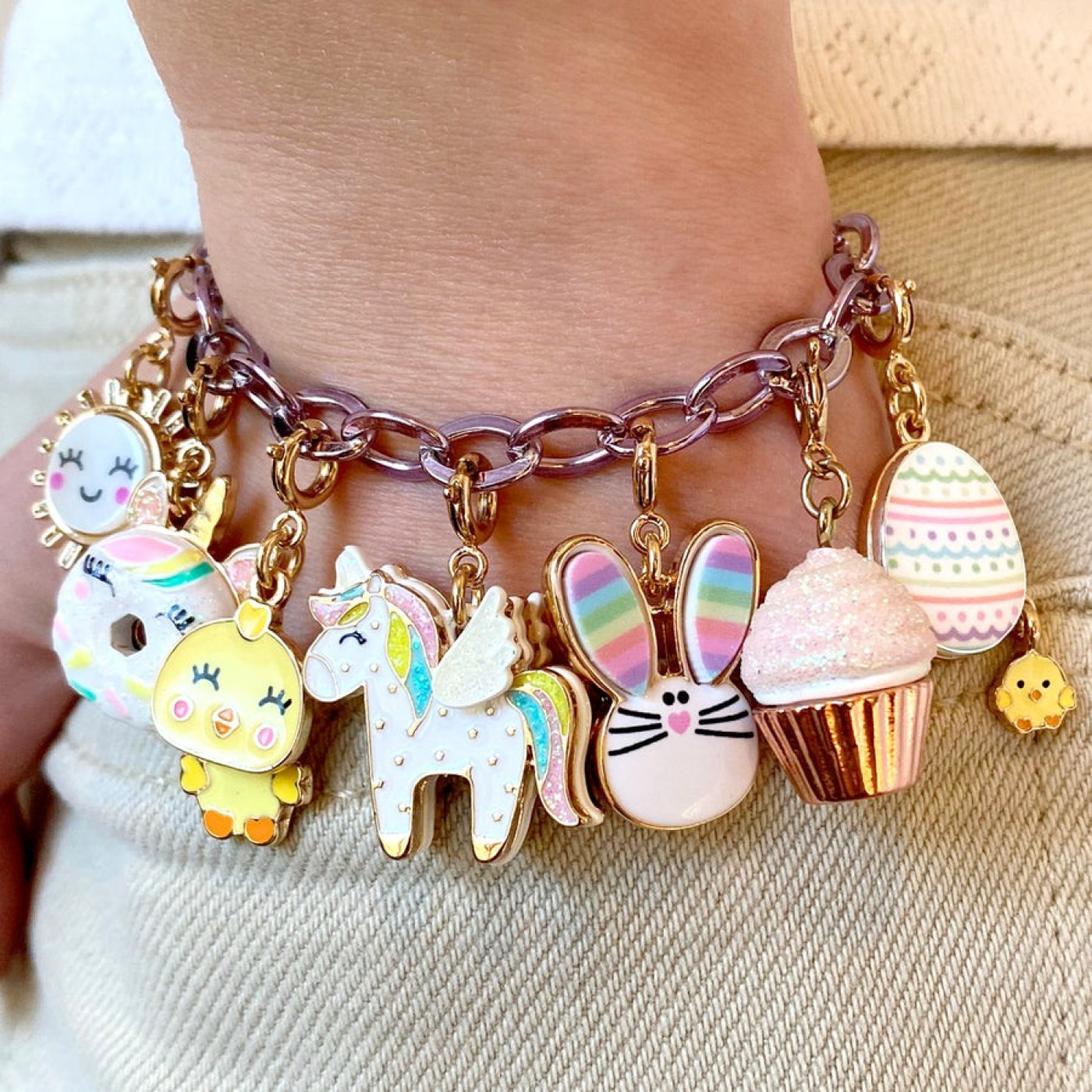 Gold Unicorn Donut Charm - 794187087878 - 794187087878