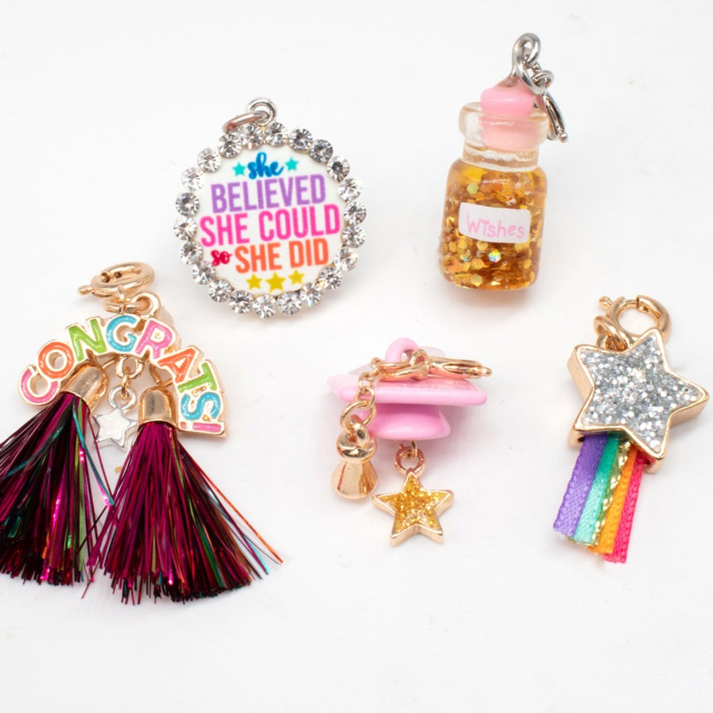 Gold Graduation Cap Charm - CICC1490 - 794187094692