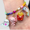 Gold Glitter Tie-Dye Dolphin Charm - 794187093756 - 794187093756