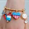 Gold Glitter Shooting Star Charm - CICC1405 - 794187086918