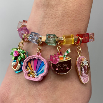 Charm it - Gold Glitter Flip Flop Charm