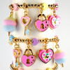 CHARM IT! Gold Multi Heart Stretch Bead Bracelet /Genişleyen Boncuk Bilezik - CIBB123 - 794187099178