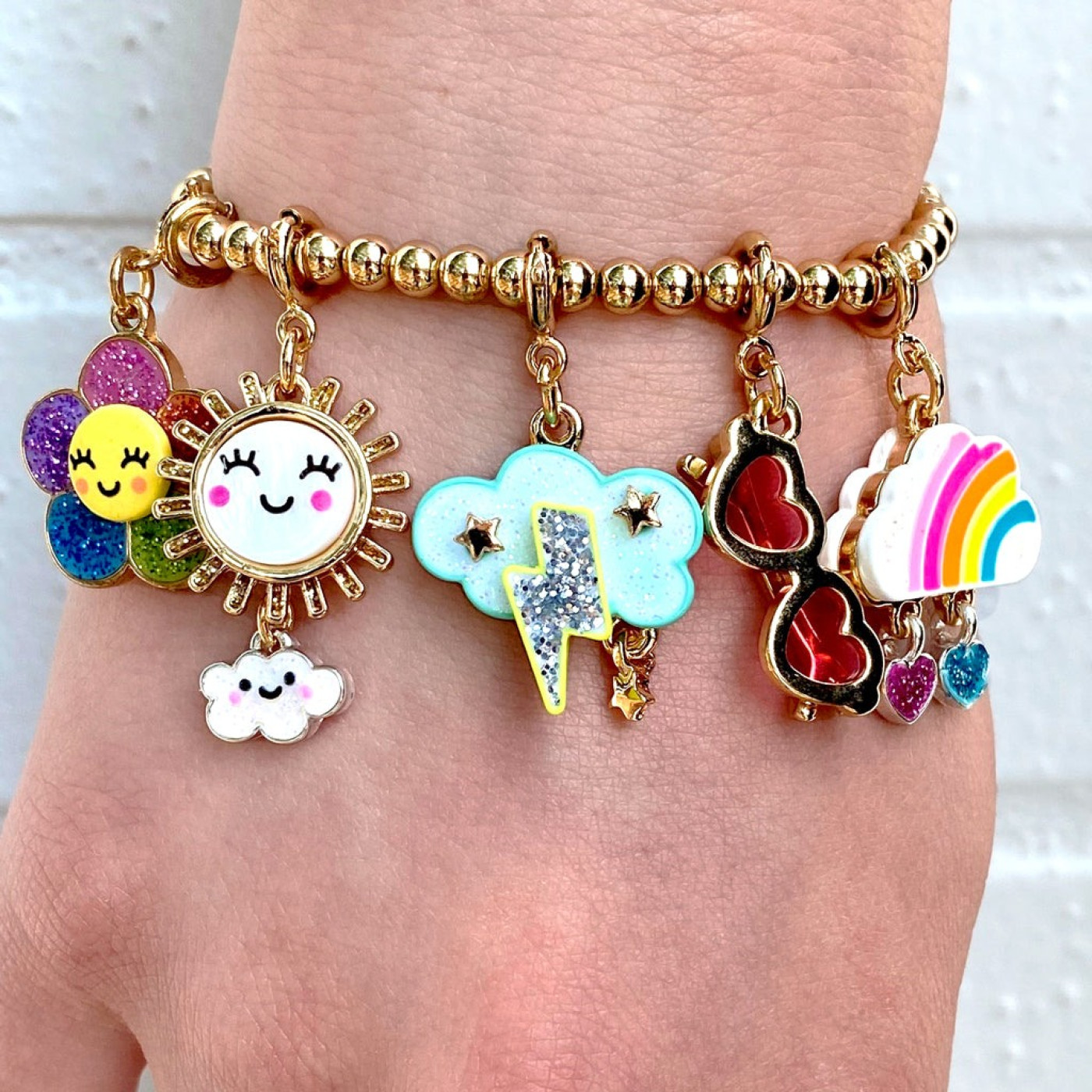 Gold Heart Sunglasses Charm - 794187079897 - 794187079897