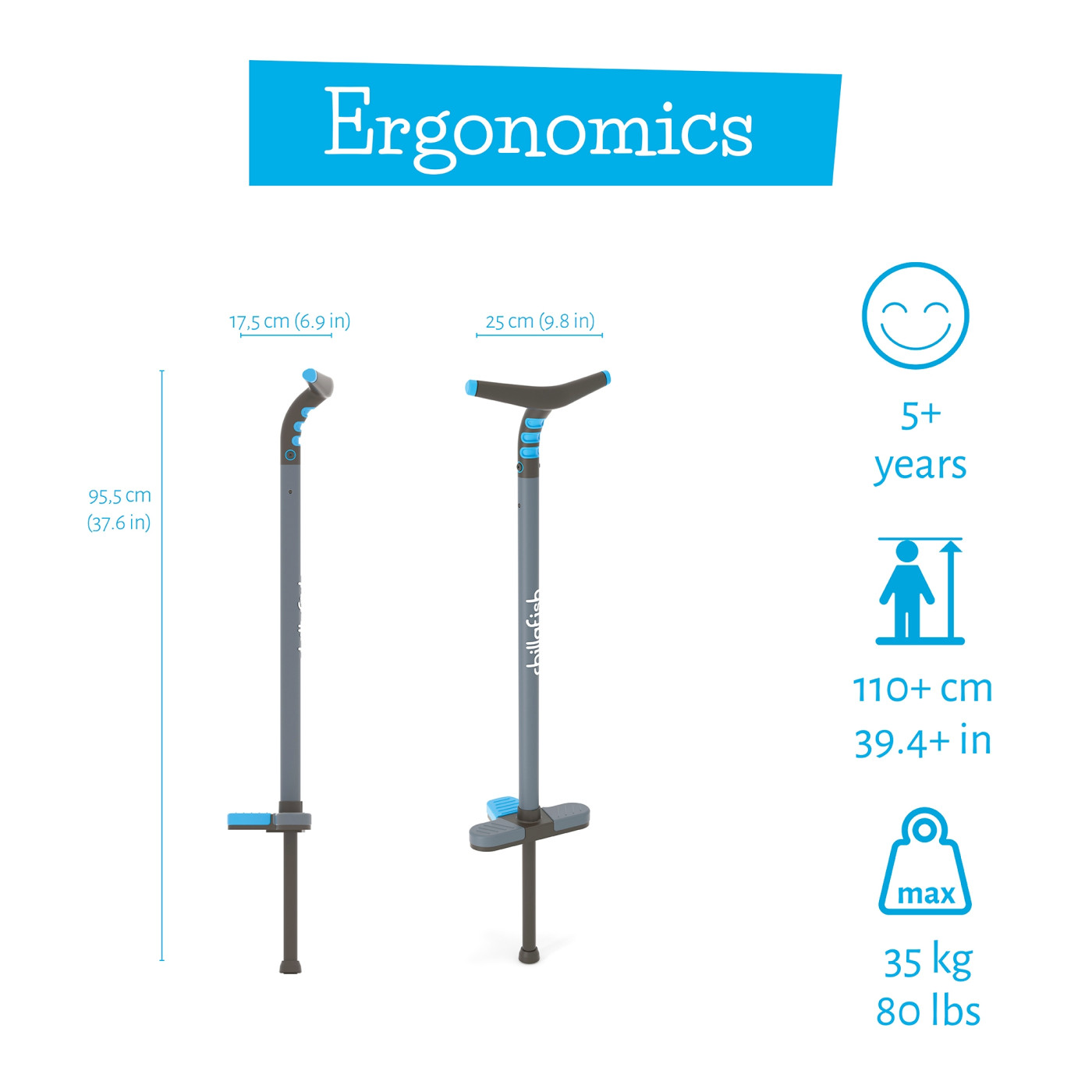 Poogi - Pogo Stick - Mavi (Çocuk)