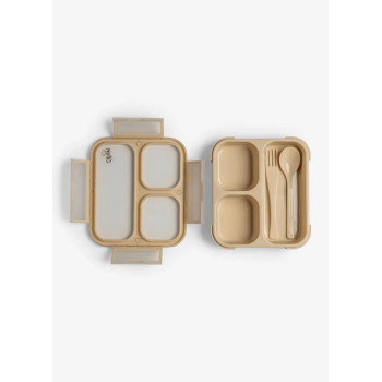 Citron Çatal ve Kaşıklı Bento Beslenme Kutusu Seti - Beige  Citron Çatal ve Kaşıklı Bento Beslenme Kutusu Seti - Beige