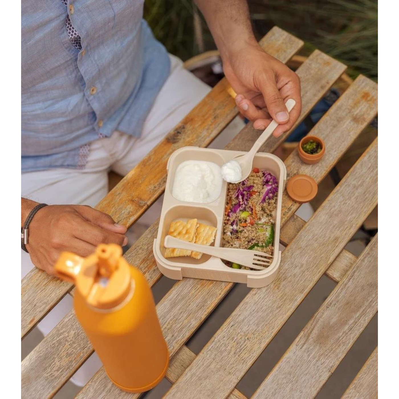 Citron Çatal ve Kaşıklı Bento Beslenme Kutusu Seti - Beige - 6290361061015 Citron Çatal ve Kaşıklı Bento Beslenme Kutusu Seti - Beige - 1061015 - 6290361061015
