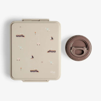 Citron Grand Beslenme Kutusu Seti - 4 Bölmeli ve Çelik Kavanozlu - Vehicles