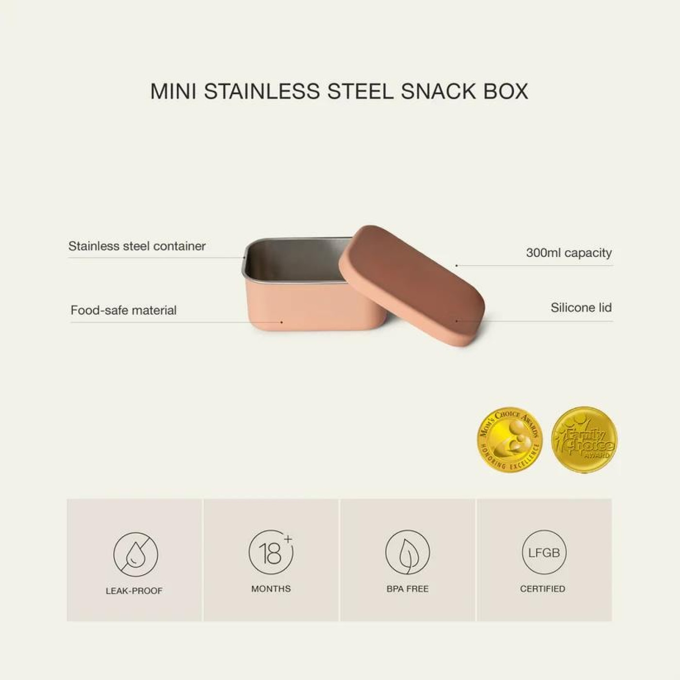 Citron Mini Paslanmaz Çelik Atıştırmalık Kutusu - Brick - 6290361061022 Citron Mini Paslanmaz Çelik Atıştırmalık Kutusu - Brick - 1061022 - 6290361061022