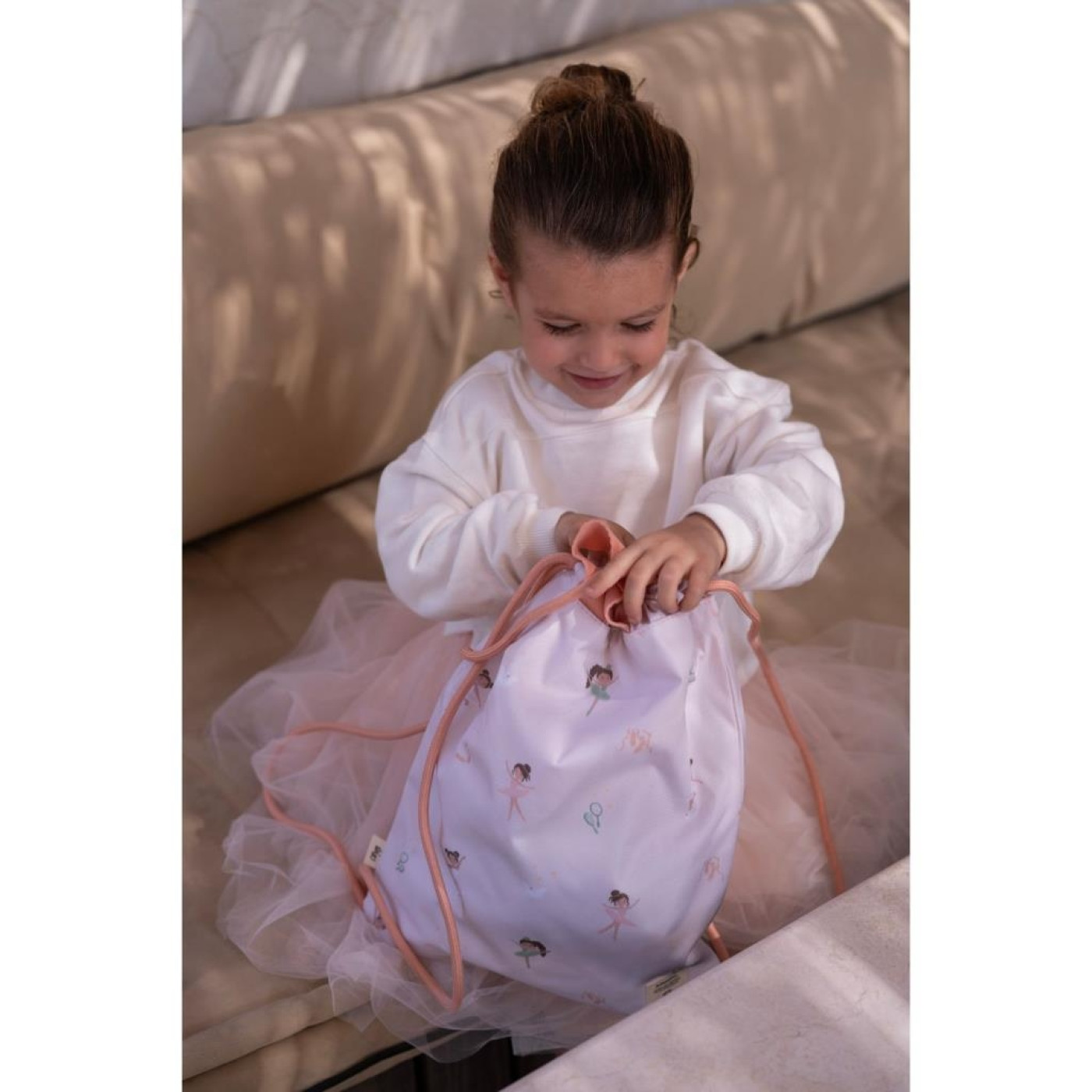 Citron Su Geçirmez Büzgülü Çocuk Sırt Çantası - Ballerina