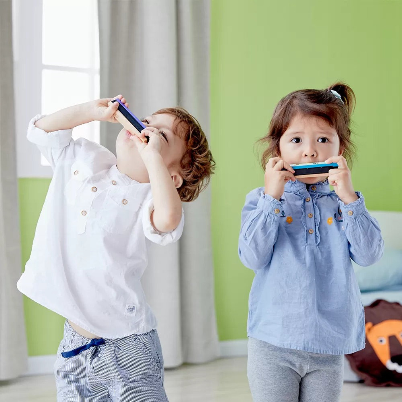 Classic World Ahşap Mızıka - Mavi - ST01097 - 99970642