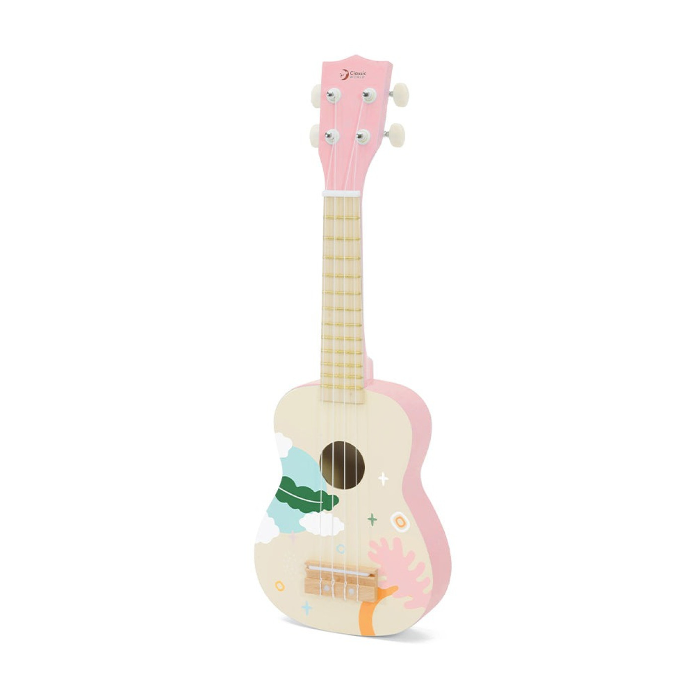 Classic World Ahşap Iris Ukelele - Pembe - ST01089 - 6927049045639