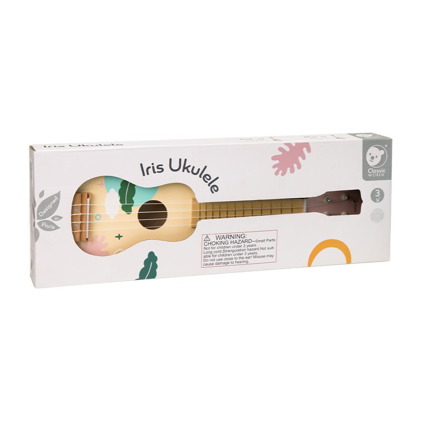 Classic World Ahşap Iris Ukelele - Pembe - ST01089 - 6927049045639