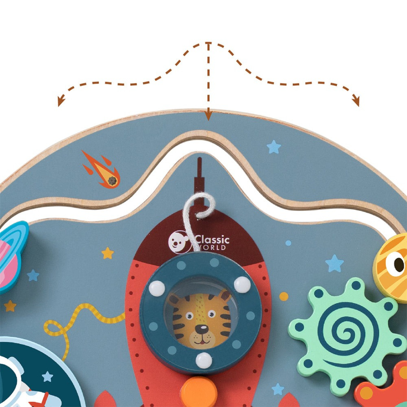 Classic World Ahşap Roket Oyun Tahtası - ST01092 - 6927049021701