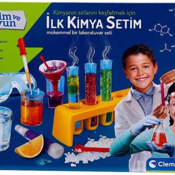 Clementoni İlk Kimya Deney Seti Renkli