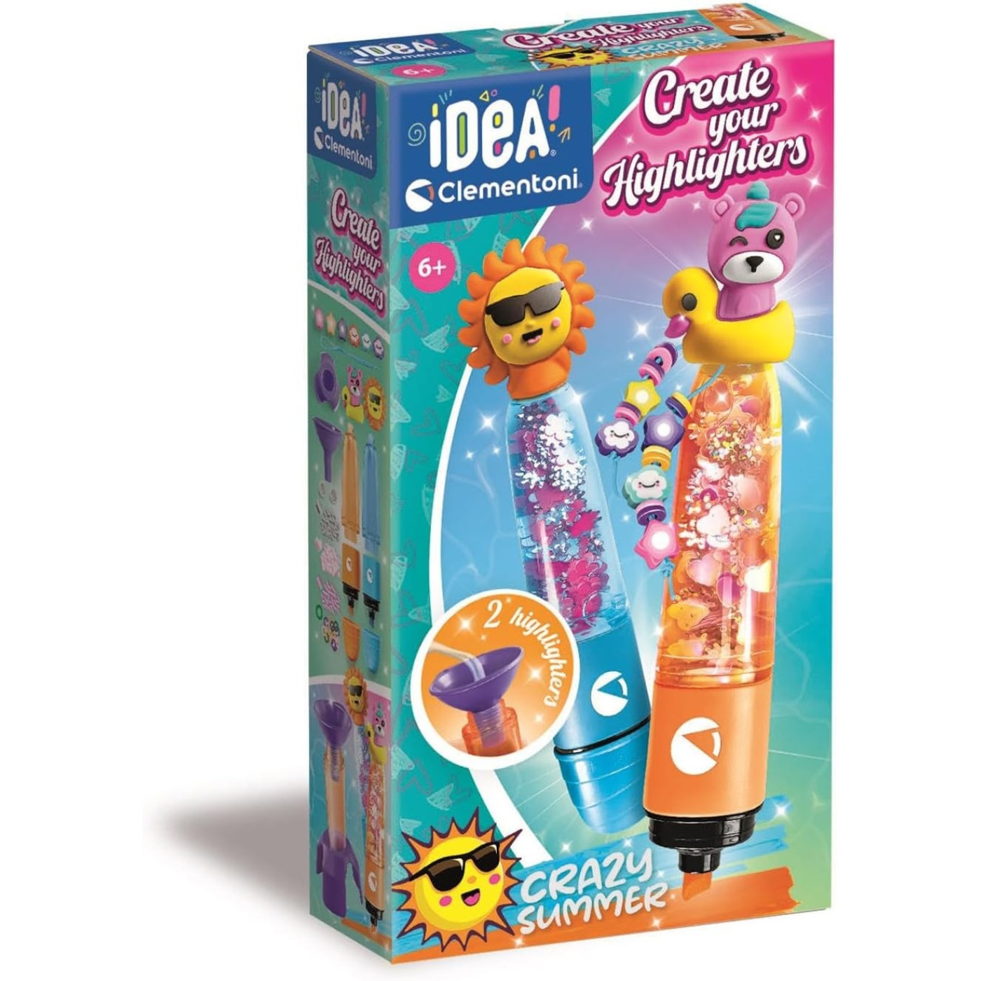 Clementoni Idea Fosforlu Kalem Tasarım Seti Çılgın Yaz