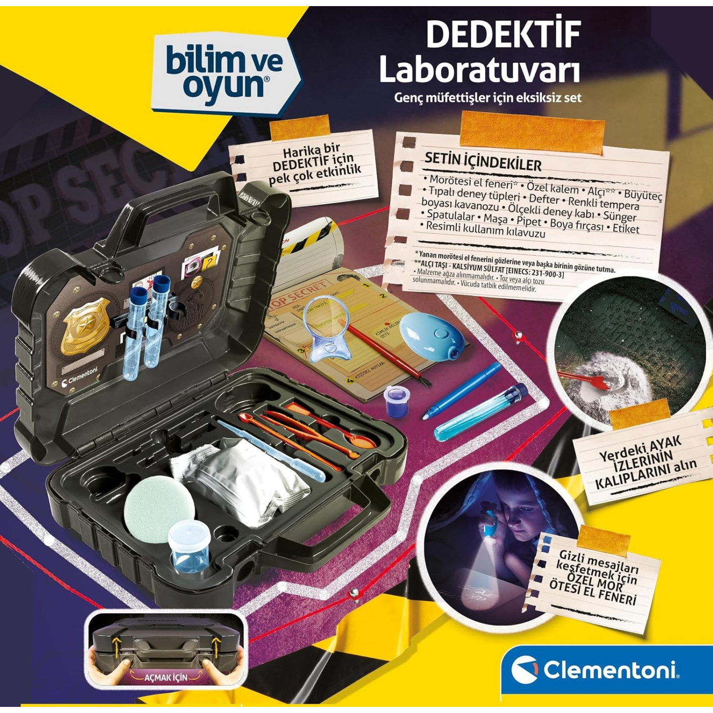 Clementoni Bilim Ve Oyun Dedektif Laboratuvarı