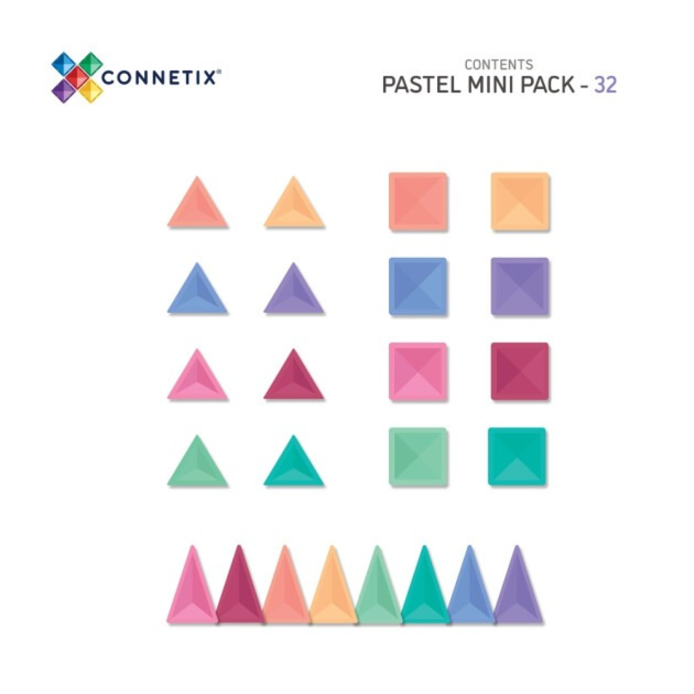 Connetix Pastel Mini Set 32 Parça - ST00777 - 850036293248