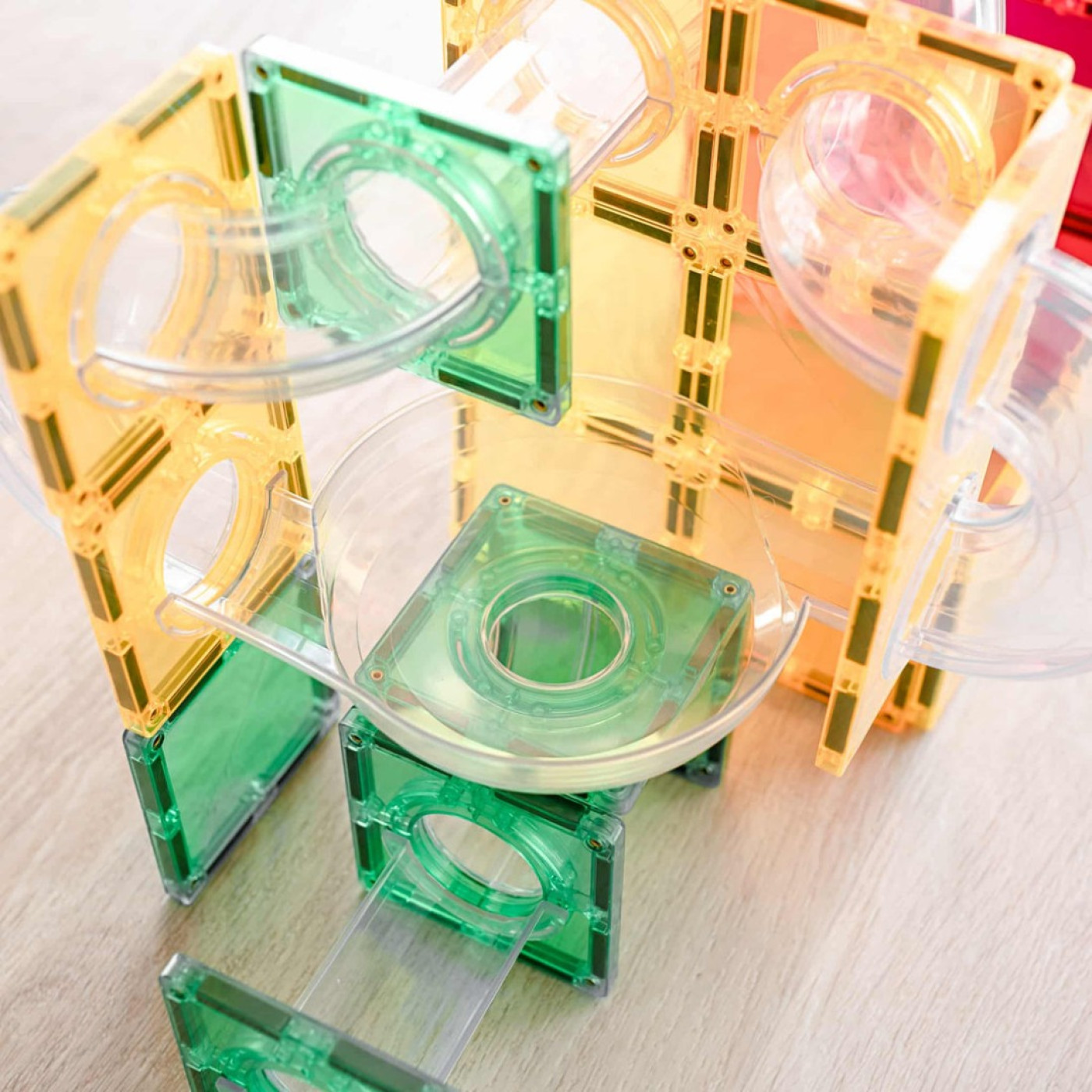 Connetix Rainbow Ball Run Expansion Set - 66 Parça - CON-EU-66BR - 850036293118