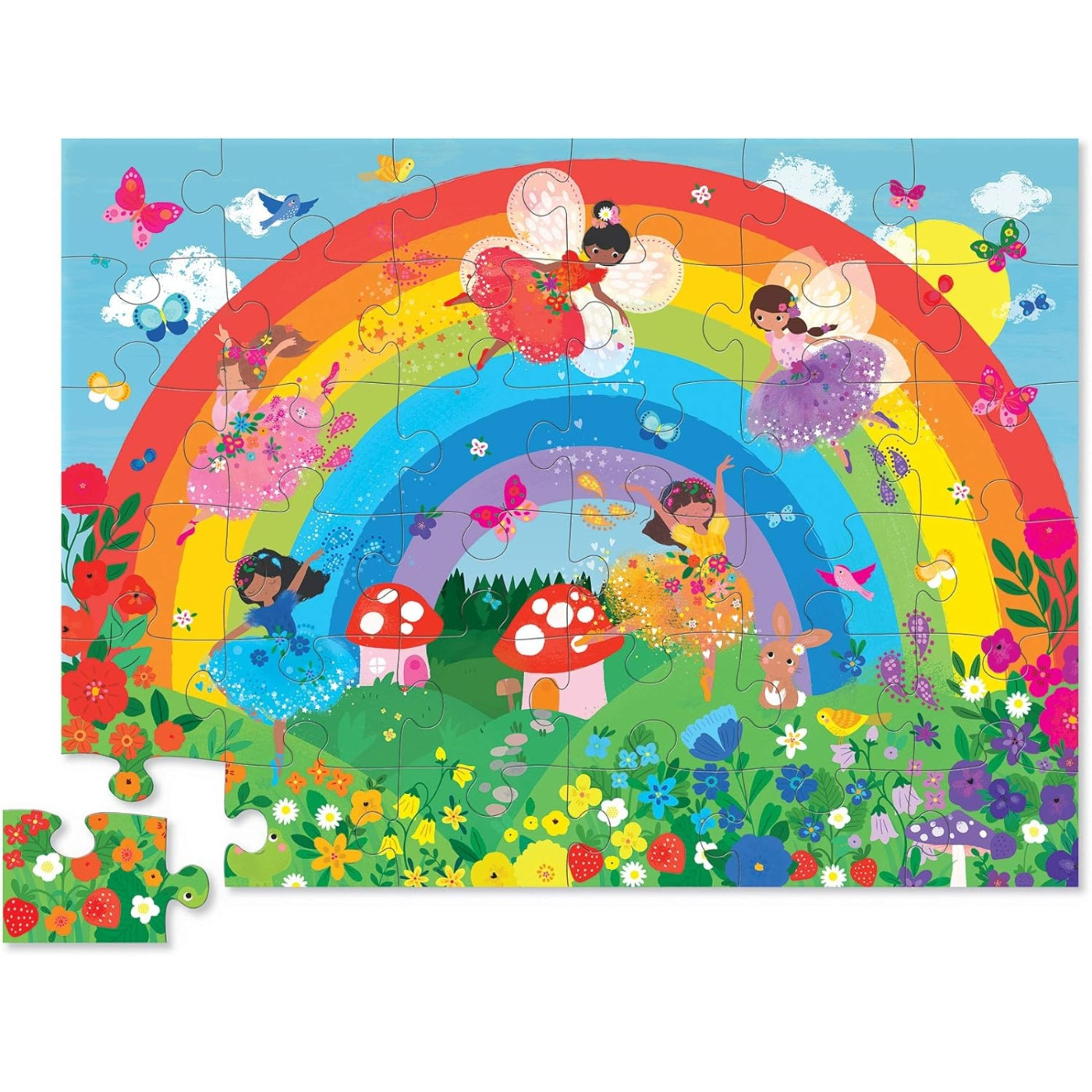 Crocodile Creek Dekoratif Puzzle - 36 Parça - Over the Rainbow