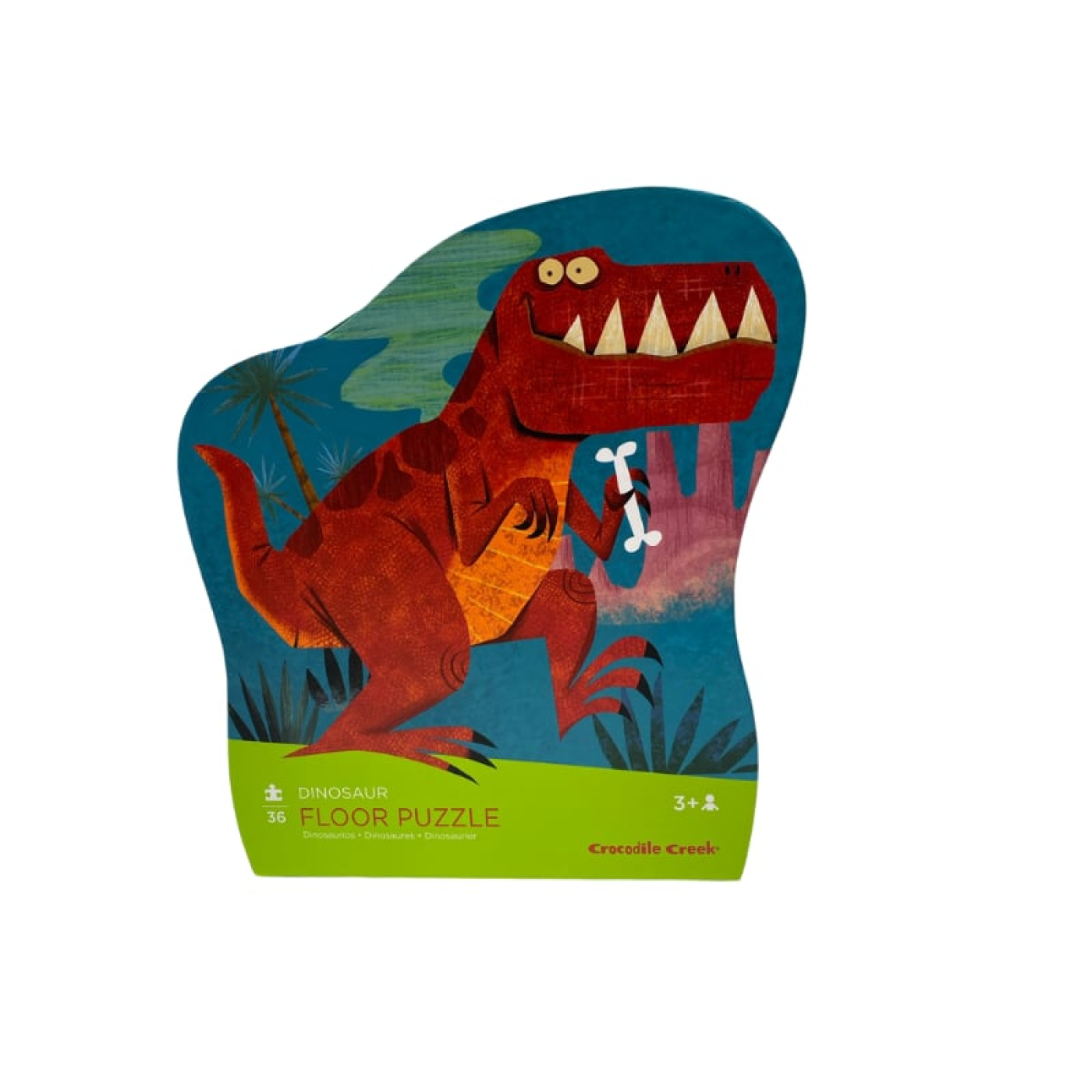 Crocodile Creek Dekoratif Puzzle - 36 Parça - Dinozor - 40729 - 732396407292