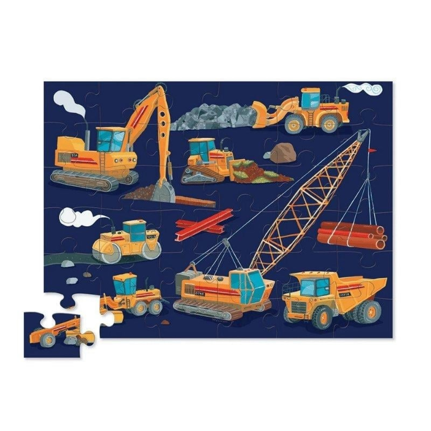 Crocodile Creek Dekoratif Puzzle - 36 Parça - Construction Zone - 732396407902 Crocodile Creek Dekoratif Puzzle - 36 Parça - Construction Zone - 40790 - 732396407902