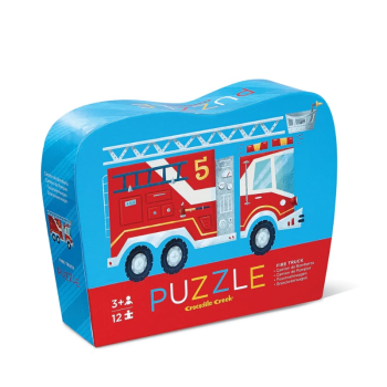 Crocodile Creek Mini Puzzle - 12 Parça - İtfaiye Crocodile Creek Mini Puzzle - 12 Parça - İtfaiye