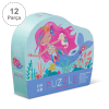 Crocodile Creek Mini Puzzle - 12 Parça - Mermaid Dreams - 41192 - 732396411923