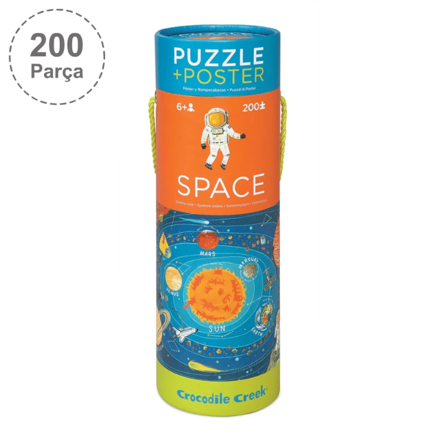 Crocodile Creek Poster Puzzle - 200 Parça - Uzay