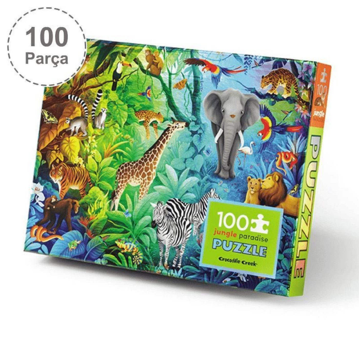 Crocodile Creek Puzzle - 100 Parça - Orman Cenneti - 79102 - 732396791025