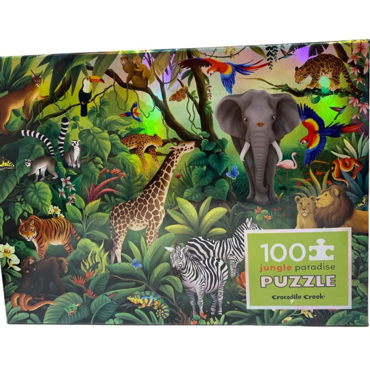 Crocodile Creek Puzzle - 100 Parça - Orman Cenneti - 79102 - 732396791025