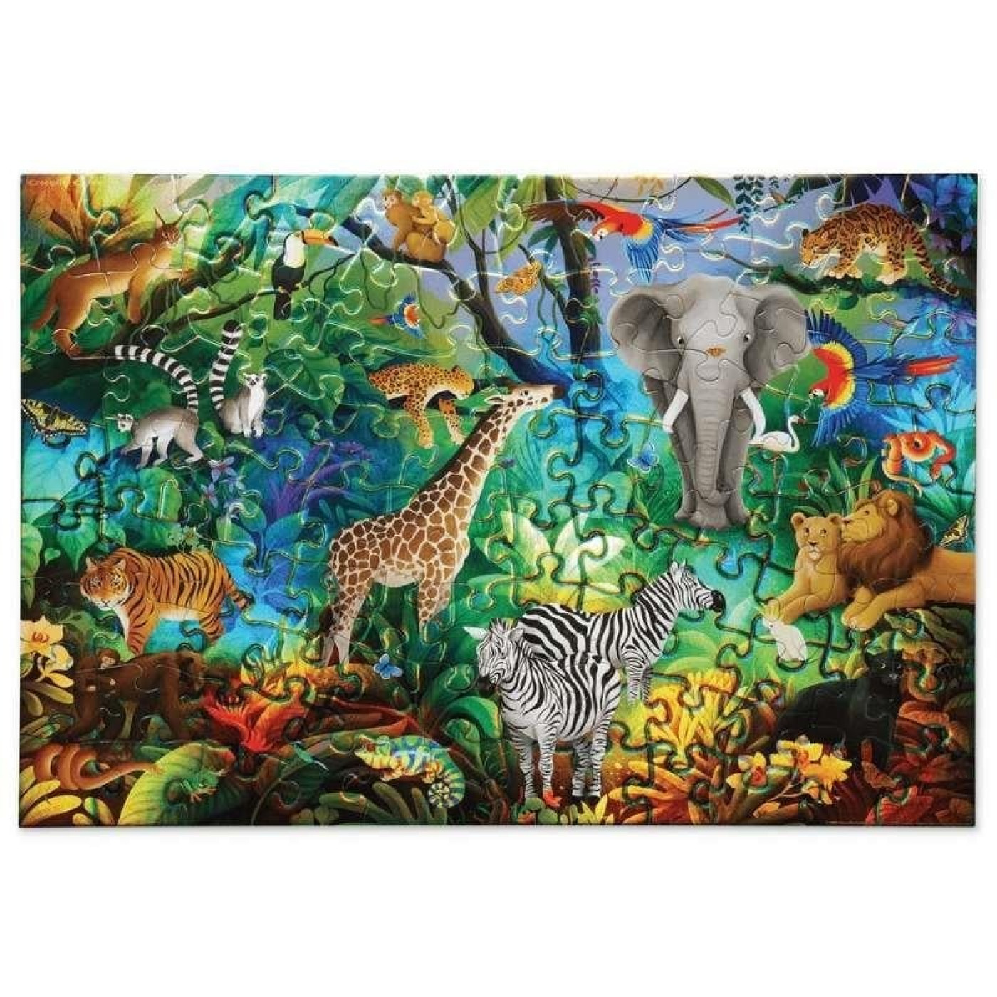 Crocodile Creek Puzzle - 100 Parça - Orman Cenneti - 79102 - 732396791025